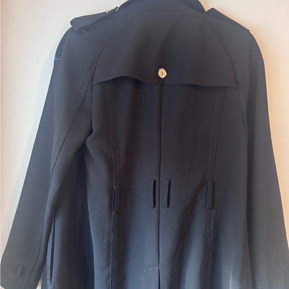 Michael Kors Classic Black Trench Coat - Picture 4 of 5